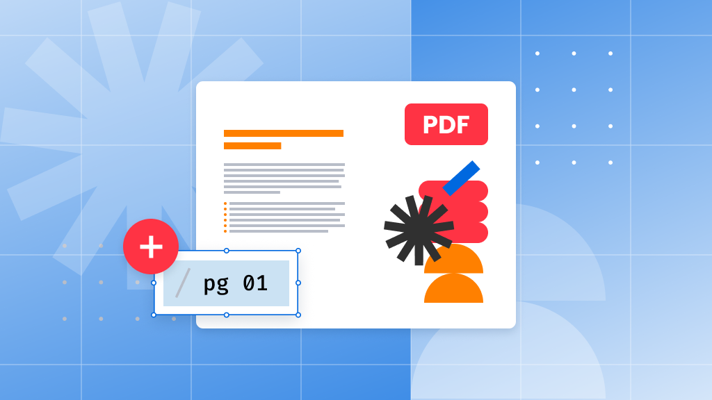 How to add page numbers to a PDF file